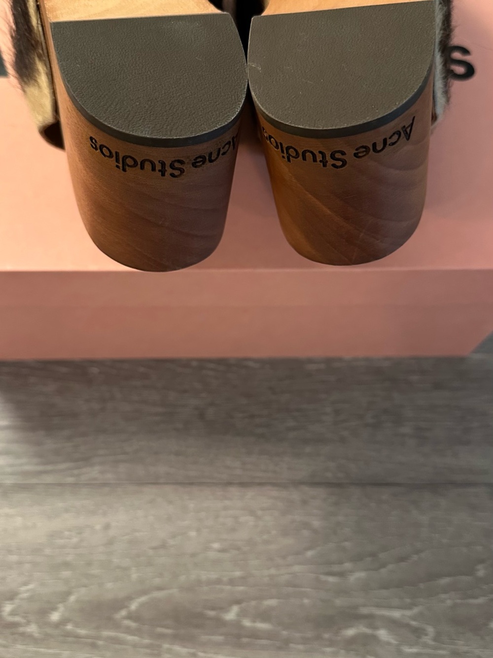 Acne Studios Fur Clogs - Picture 3 of 3